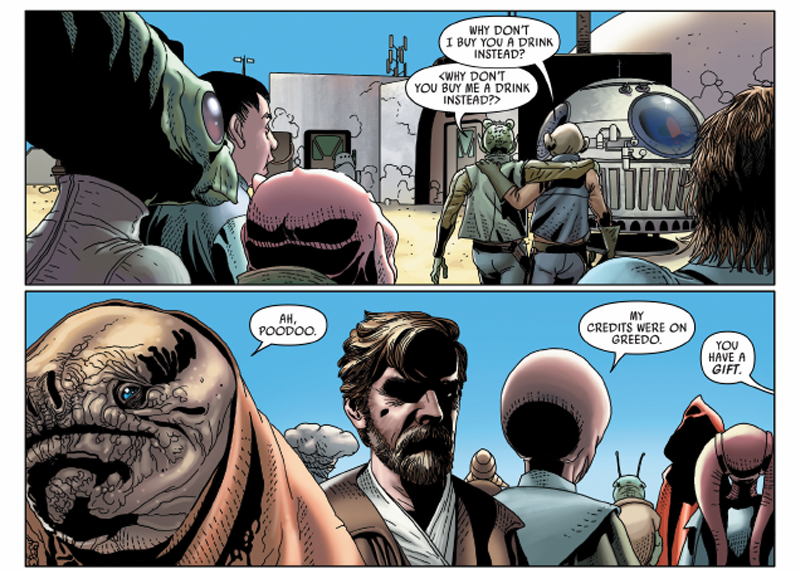 Illustration for article titled Greedo Was a Terrible Bounty Hunter Long Before He Tried to Capture Han Solo